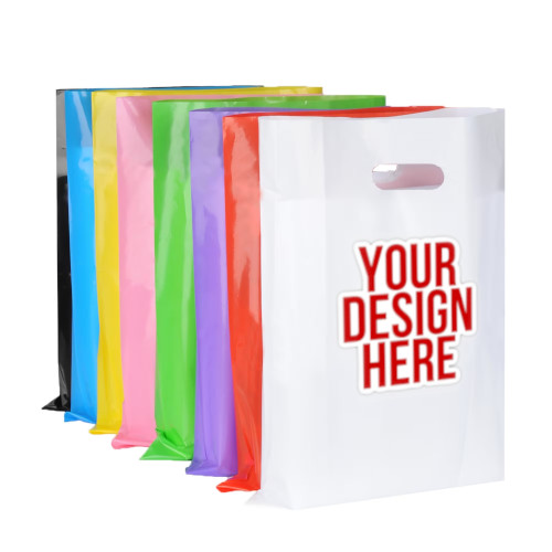 Colorful Die-Cut Bags