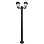 Lights Pole Black Clear