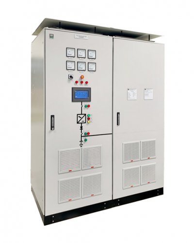 APEC LINEGATE series industrial battery charger with a durable steel enclosure, designed for high reliability and long life.