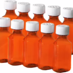 Plastic Medicine Bottle with Child-Resistant Cap (60–70 mL)