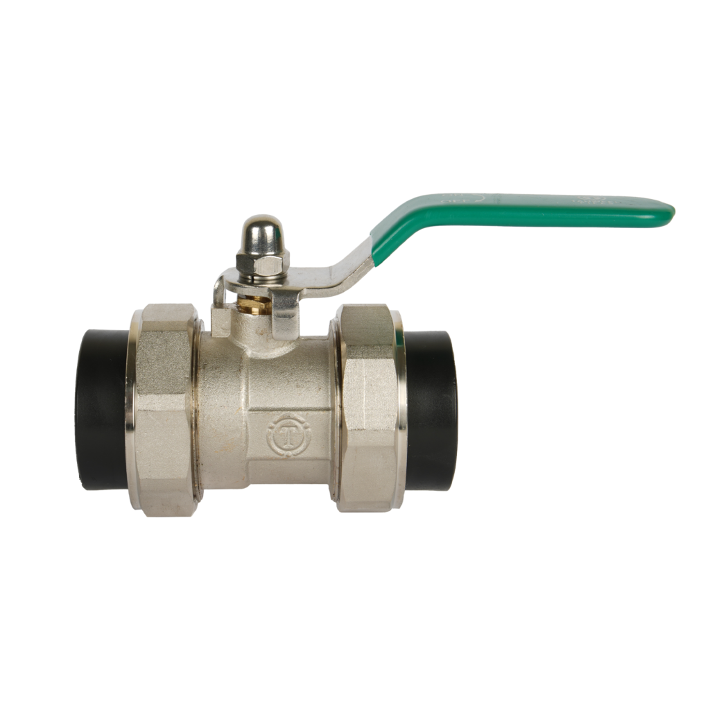 محبس سكين خارجي 75 ملم شد وصل معزول – Ball Valve with UV Resistence 75 MM