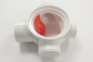 بيبه بالبرقع 48/75 مفتوحة المخارج – Floor Drain with elbow trap 48/75mm opened