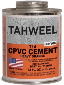 غراء حار 250 ملم – CPVC Cement 714 Orange/Heavy 250 mL