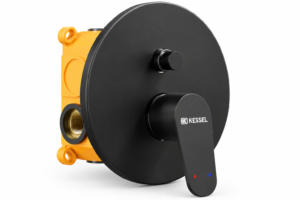 خلاط دفن دائرى 2 مخرج KESSEL أسود – Concealed shower Mixer 2 Way Black KESSEL