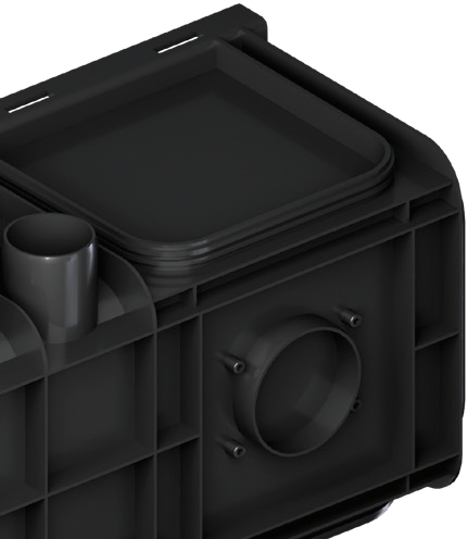 مخرج جانبى 75مم للمجرى المائى10سم*1متر – Side Outlet 75mm-Water Cahnnel 10cm