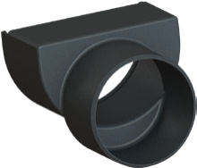 مسلوب لامركزقصير110/75جوان+بدايةونهاية – Outlet Reducer 110/75mm Kit-Water Channel 12cm