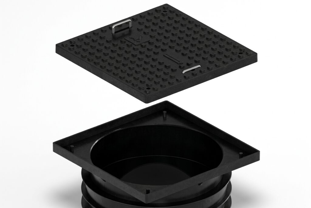 غطاء بالفريم لغرفة تفتيش 60*60 – cover with frame for inspection chamber 60*60