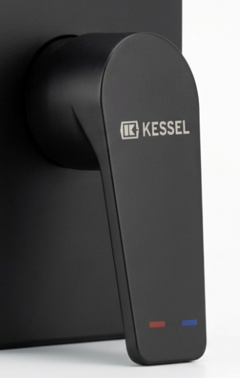 يد خلاط دفن مربع اسود – Concealed Mixer Square Handle – 35mm – Black – KESSEL
