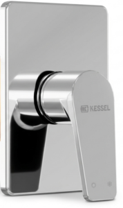 غطاء خلاط دفن مربع كروم1مخرج – SS KESSEL T – Chrome mixer plate One outlet