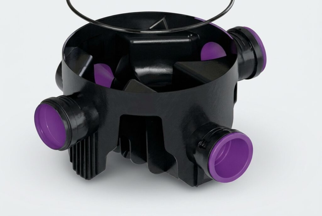 قاعدة غرفة تفتيش 60*60سم بالطبب والجوان – Inspection Room Base 60 with plugs- gasket